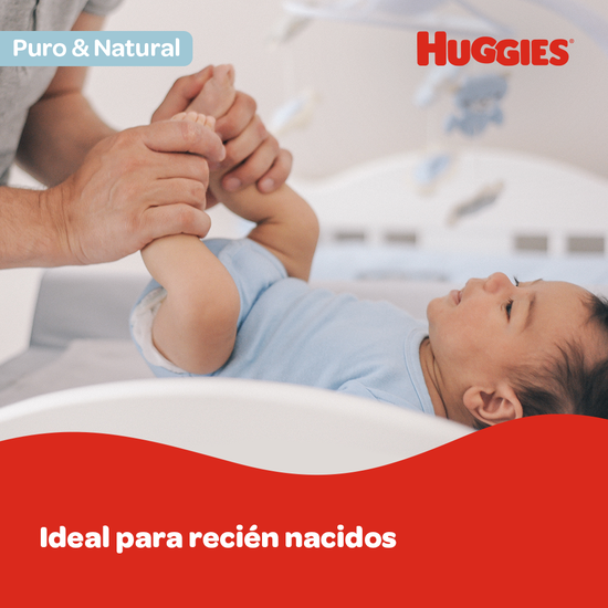 TOALLITAS HUMEDAS HUGGIES PURO Y NATURAL x80